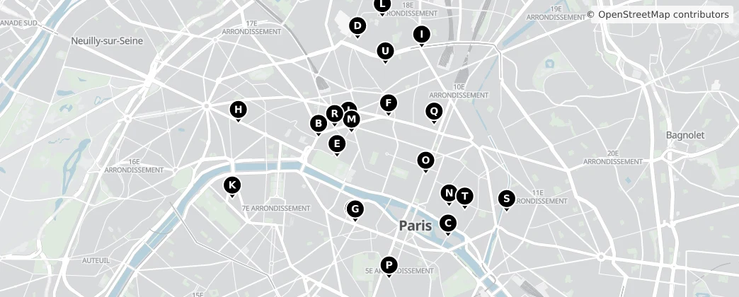 Map of Paris