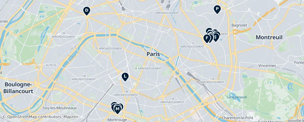 Map of Paris