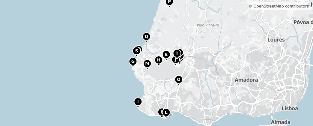 Map of Sintra-Cascais Nature Park