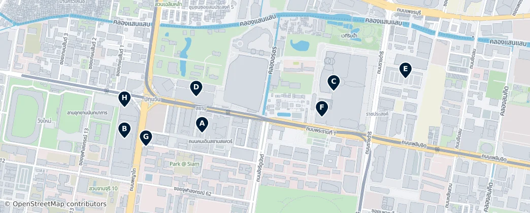 Map of Pathum Wan