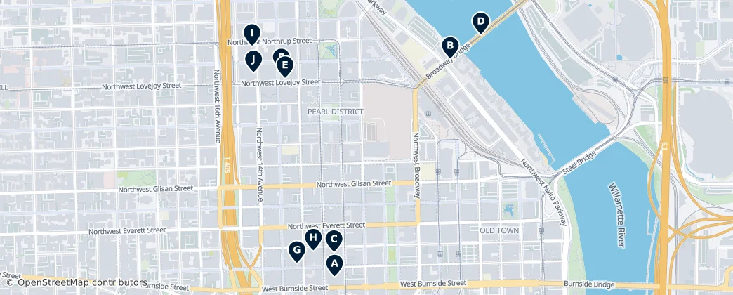 Map of Pearl District