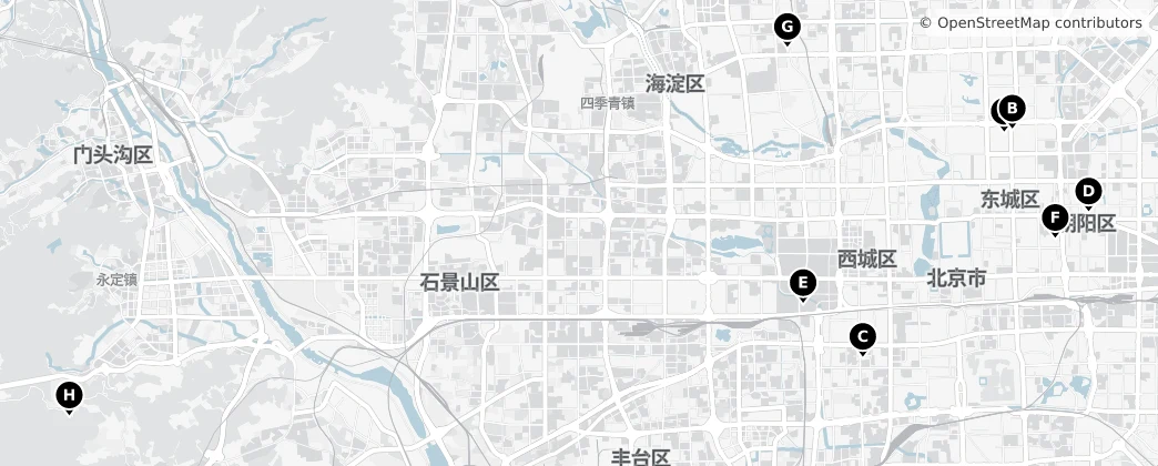 Map of Pékin