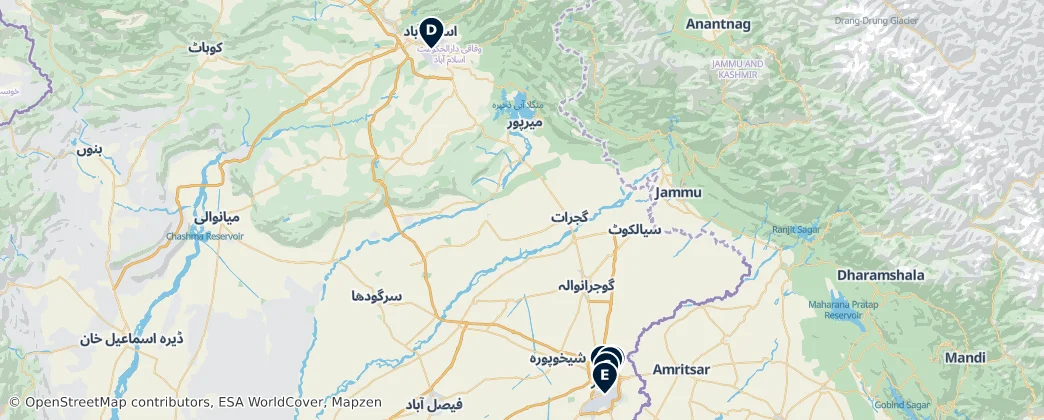 Map of Pendjab