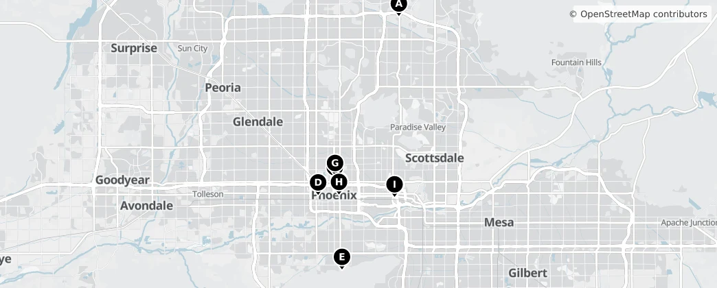 Map of Phoenix