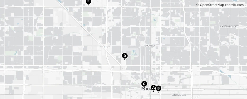 Map of Phoenix