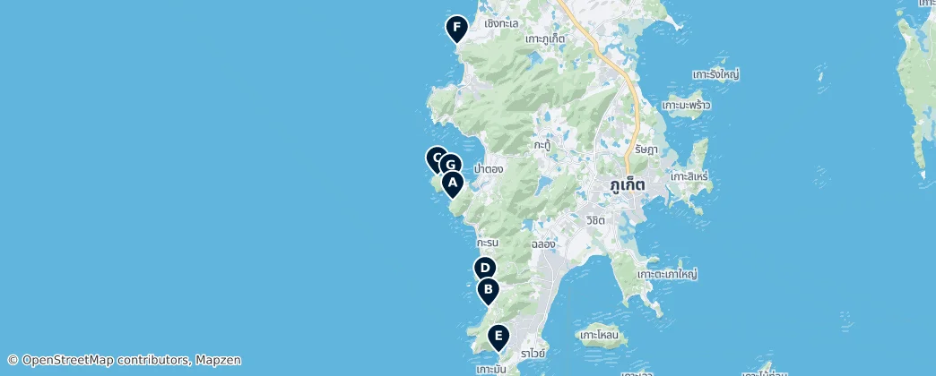 Map of Phuket