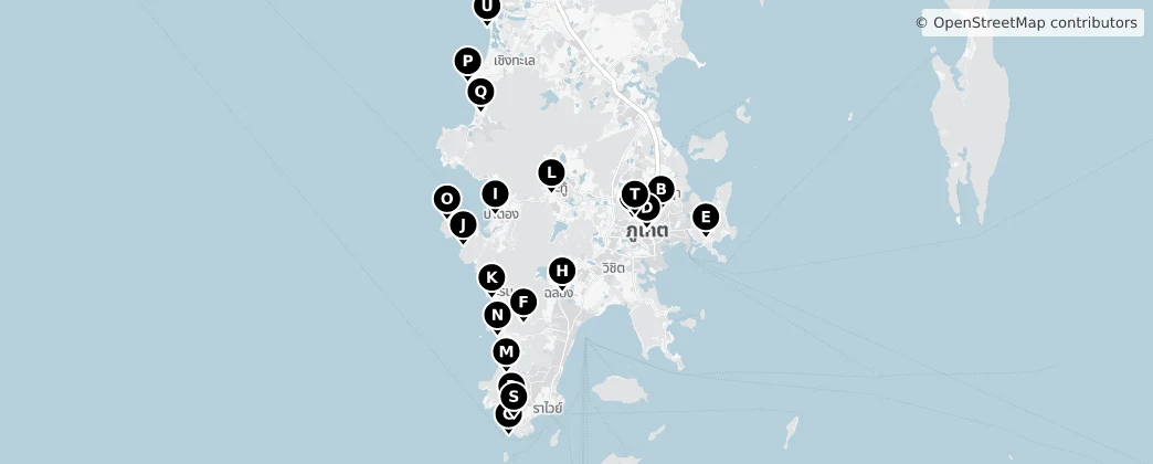 Map of Phuket