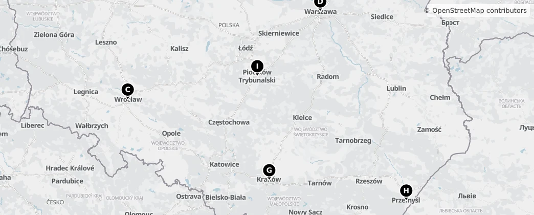 Map of Pologne