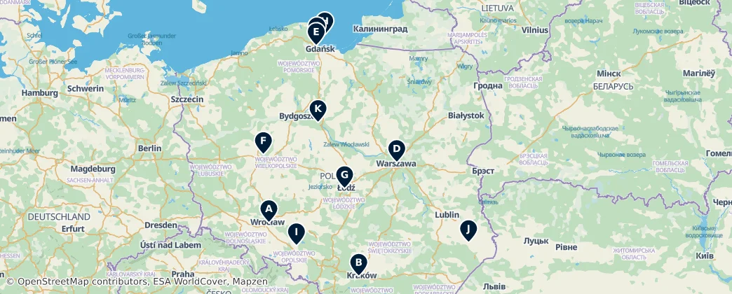 Map of Pologne