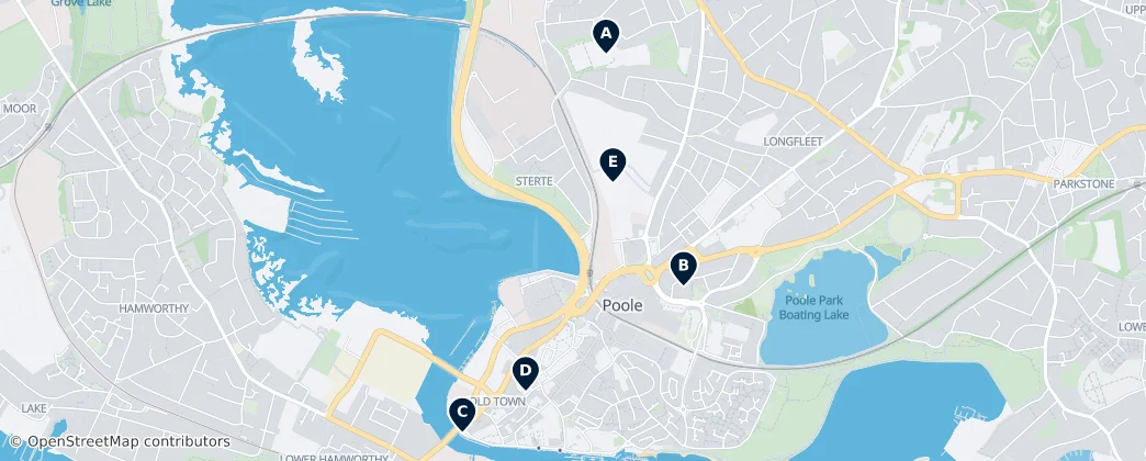 Map of Poole