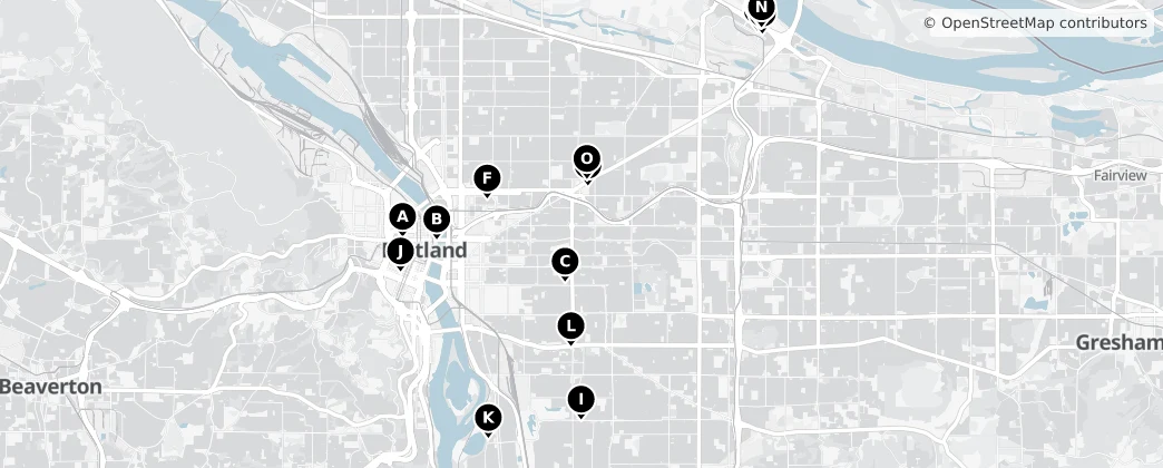 Map of Portland