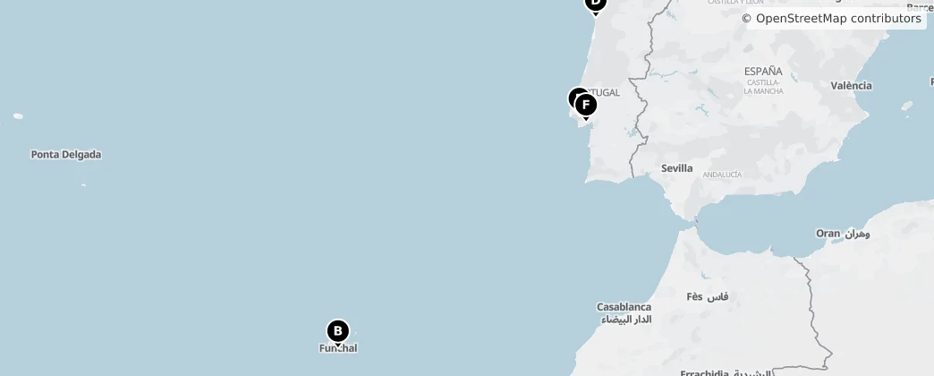 Map of Portugal