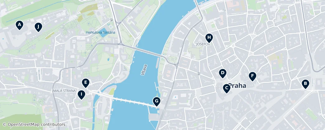 Map of Prague