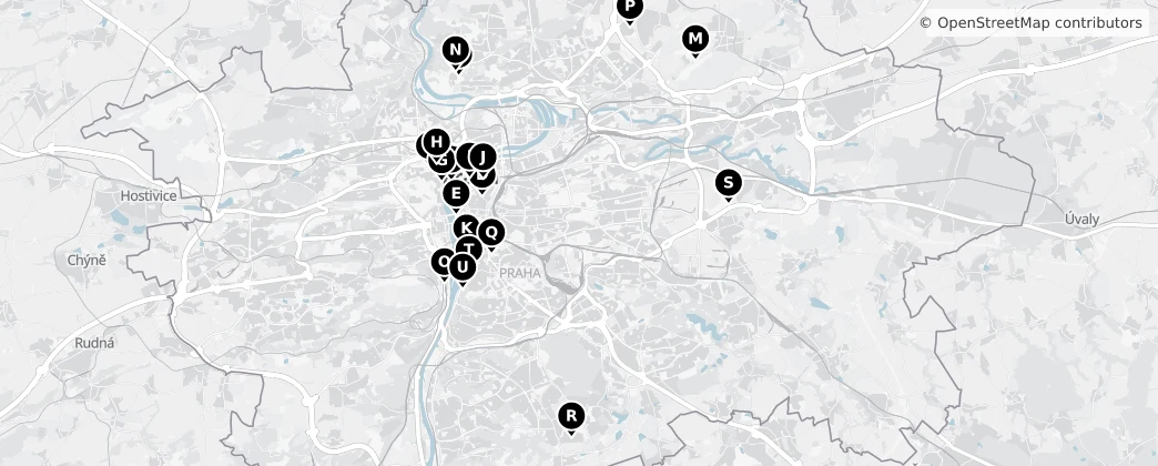 Map of Prague