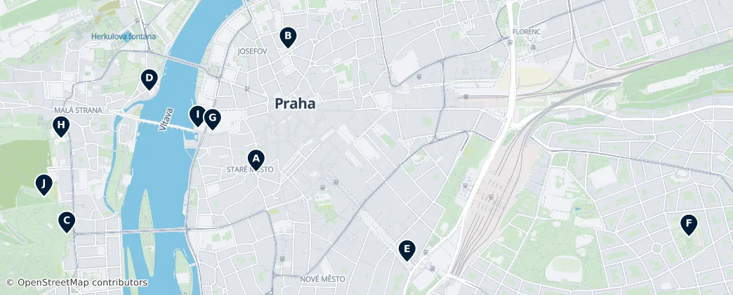 Map of Prague
