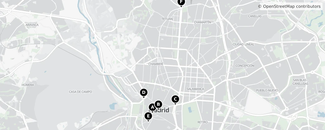 Map of Provincia Eclesiástica de Madrid