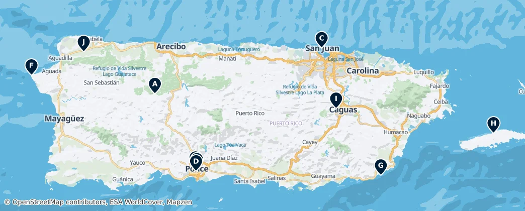 Map of Porto Rico