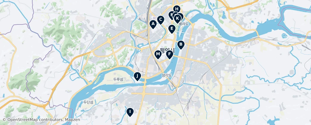 Map of Pyongyang