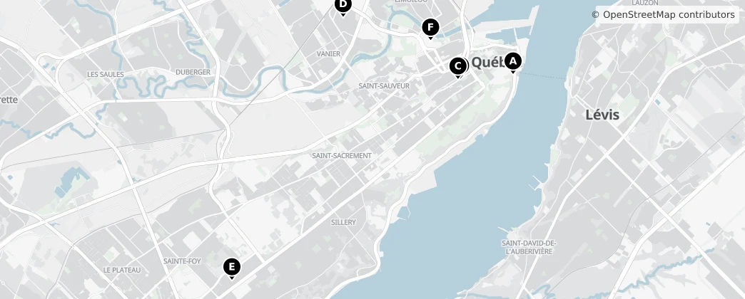 Map of Québec