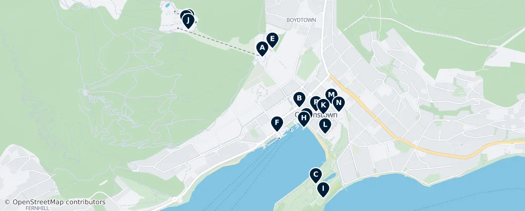 Map of Queenstown