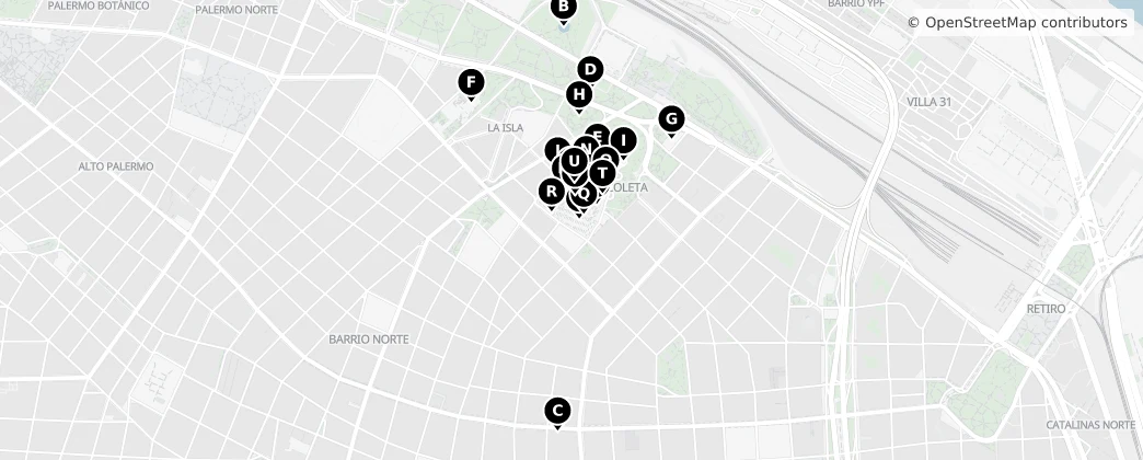 Map of Recoleta
