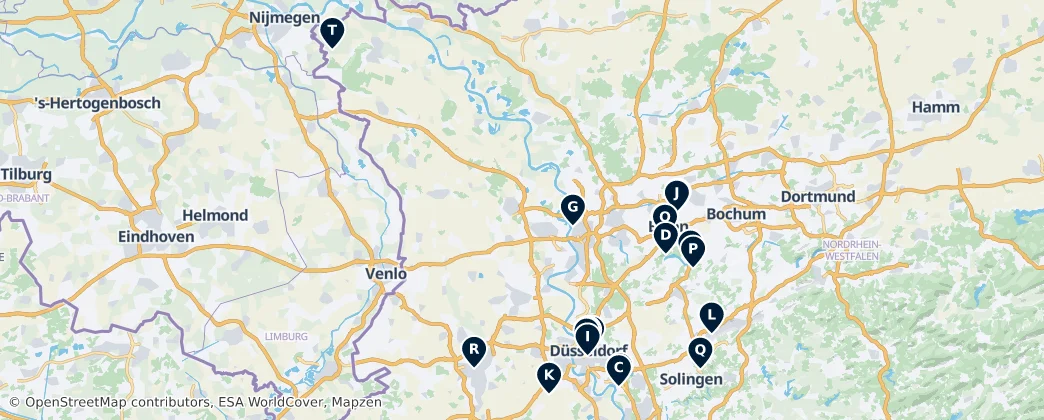 Map of District de Düsseldorf