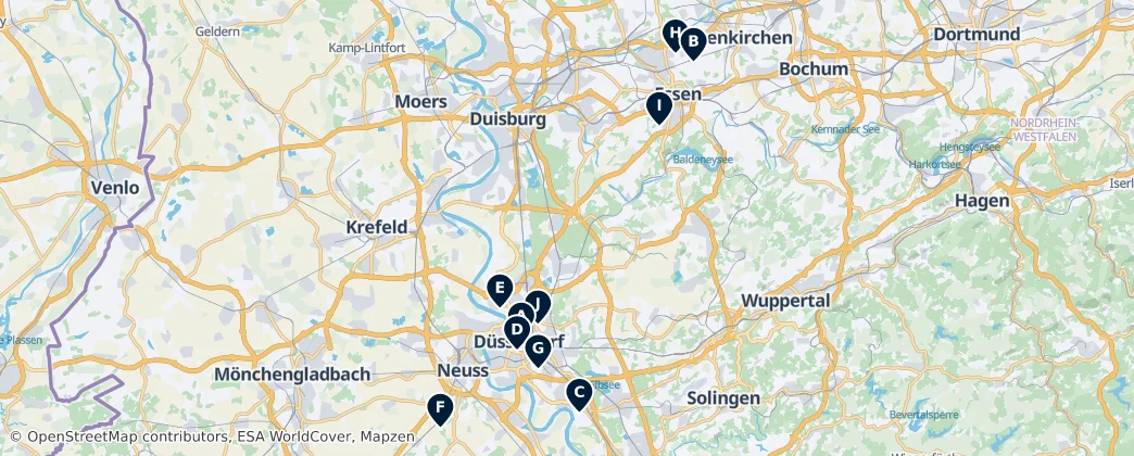 Map of District de Düsseldorf