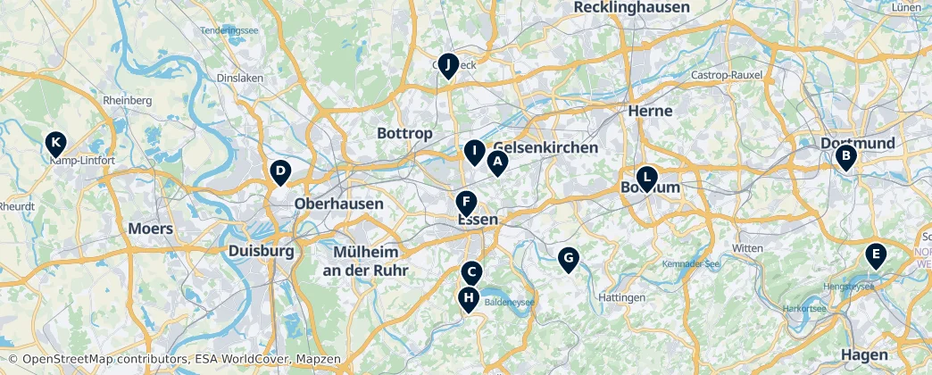 Map of Ruhr