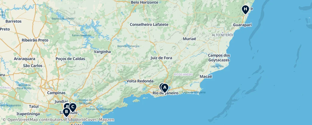 Map of Région Sud-Est