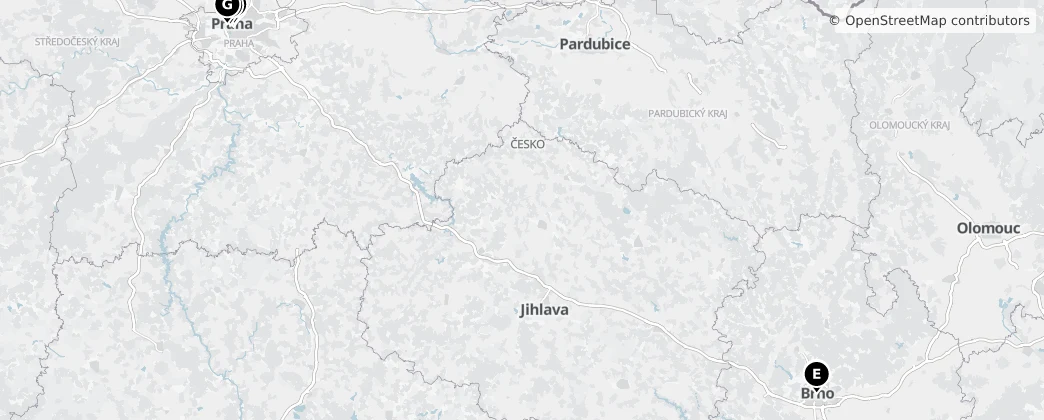 Map of Tchéquie