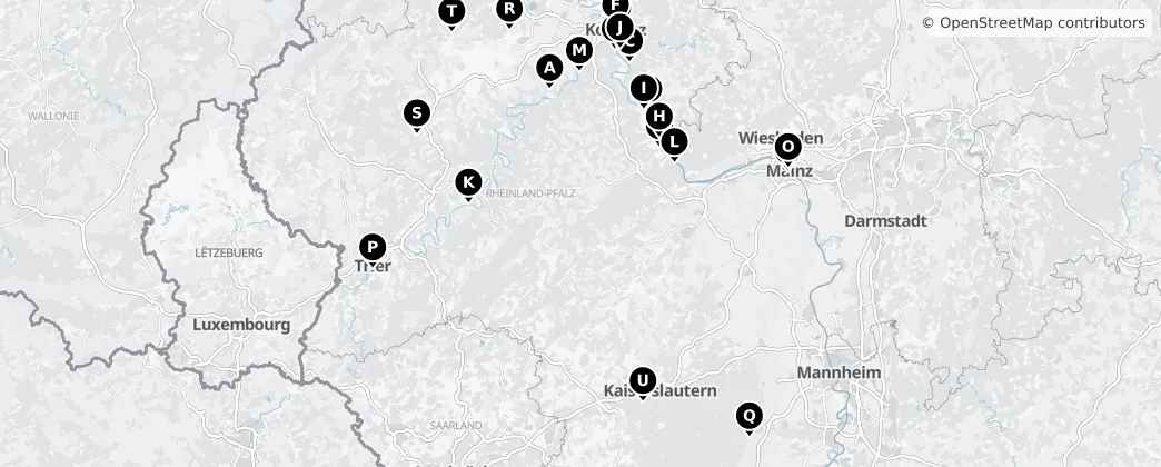 Map of Rhénanie-Palatinat