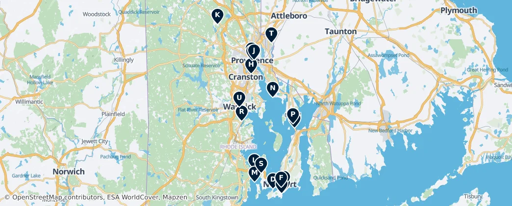 Map of Rhode Island
