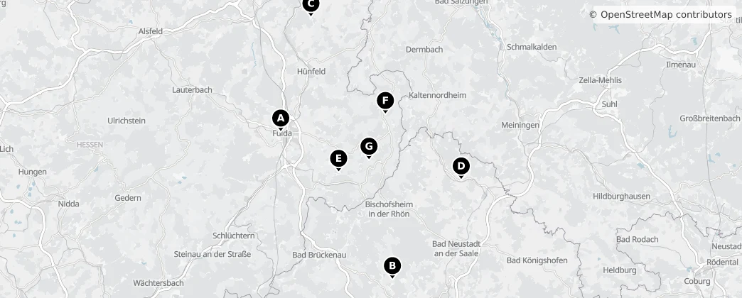 Map of Rhön