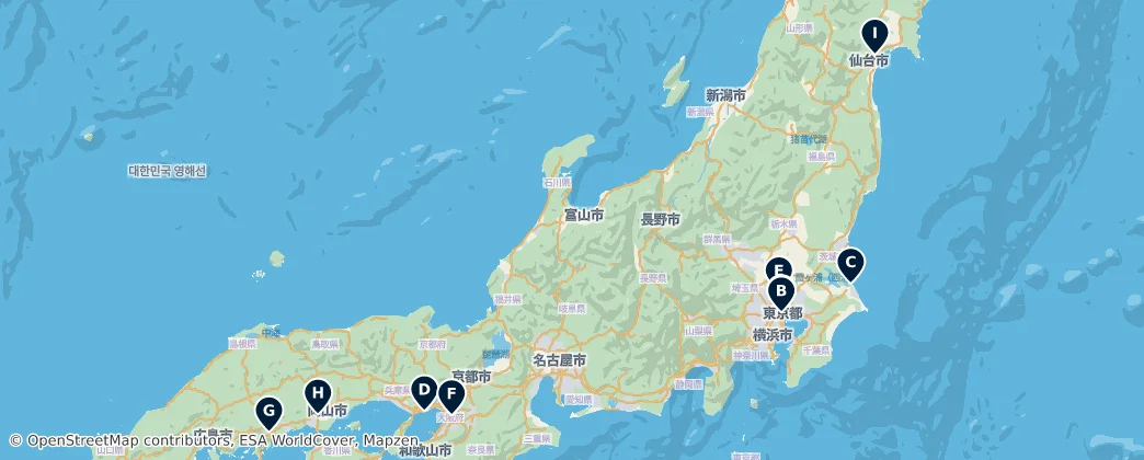 Map of 日本列島