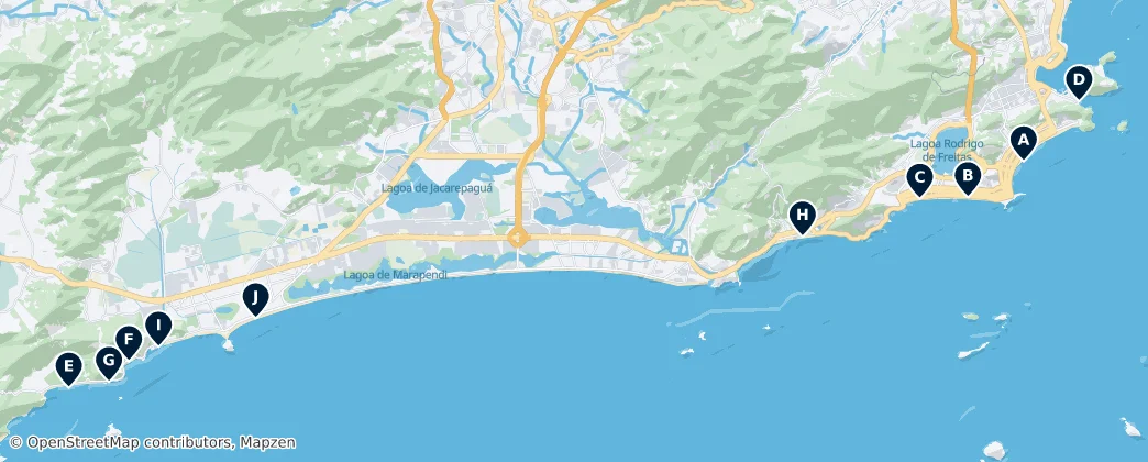 Map of Rio de Janeiro
