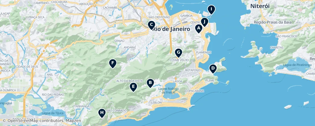Map of Rio de Janeiro