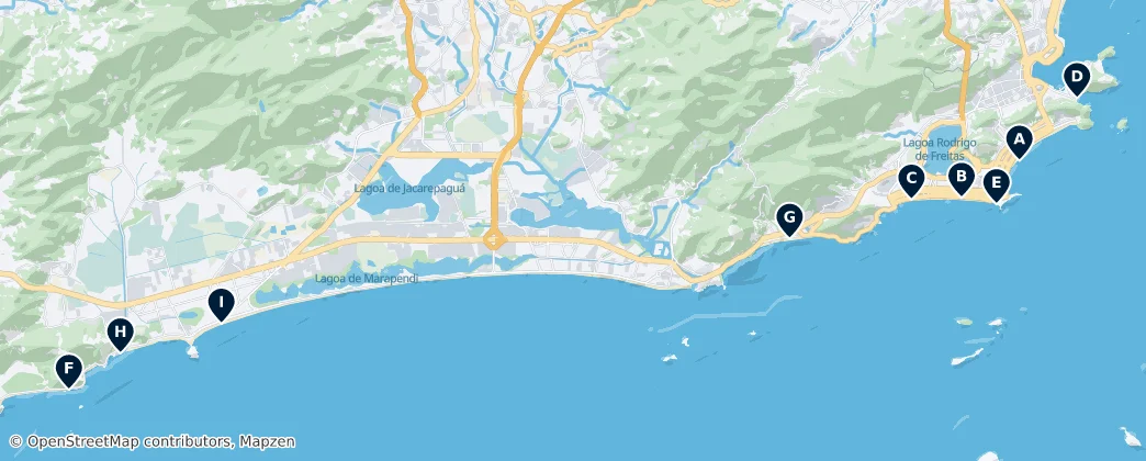 Map of Rio de Janeiro