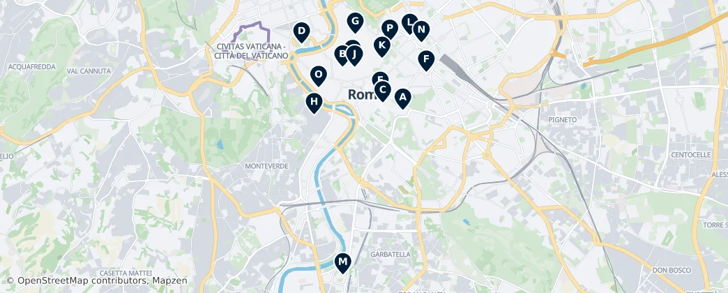 Map of Rome