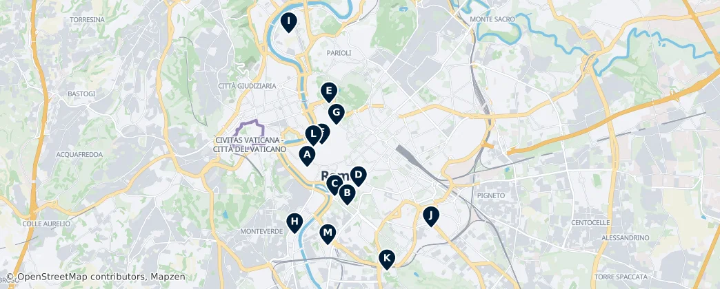 Map of Rome