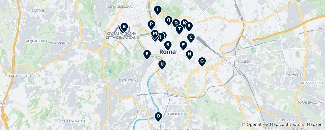 Map of Rome
