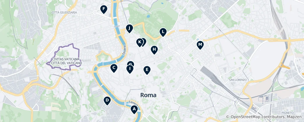 Map of Rome