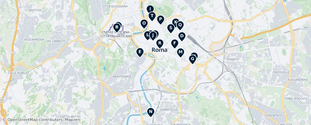 Map of Rome