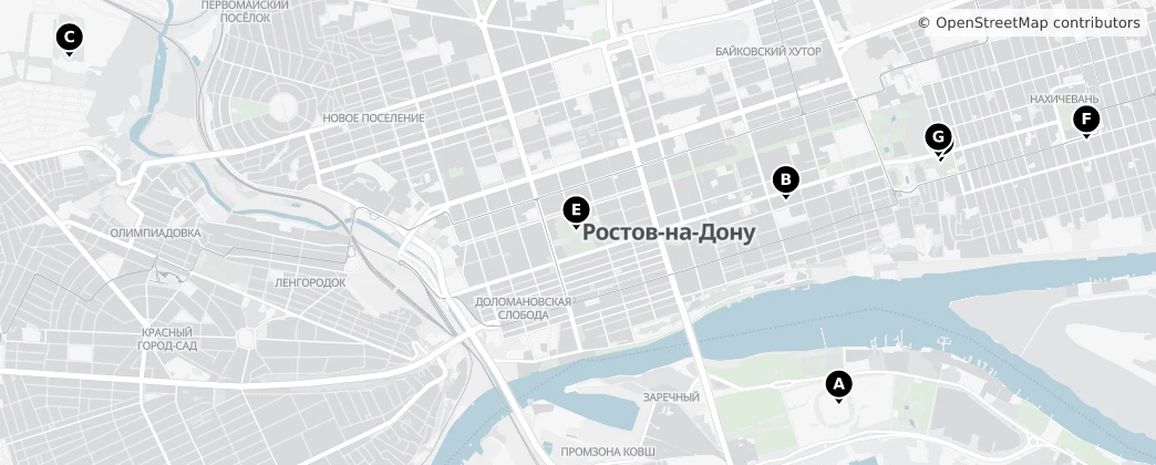 Map of Rostov-sur-le-Don