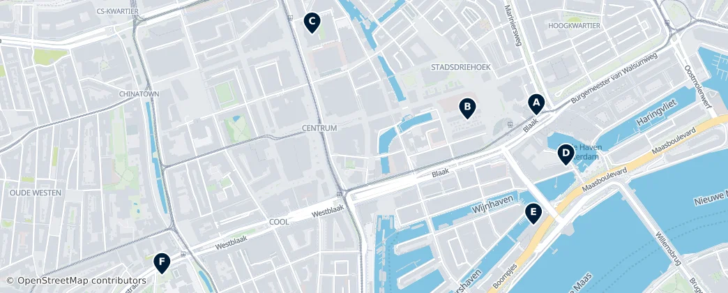 Map of Rotterdam