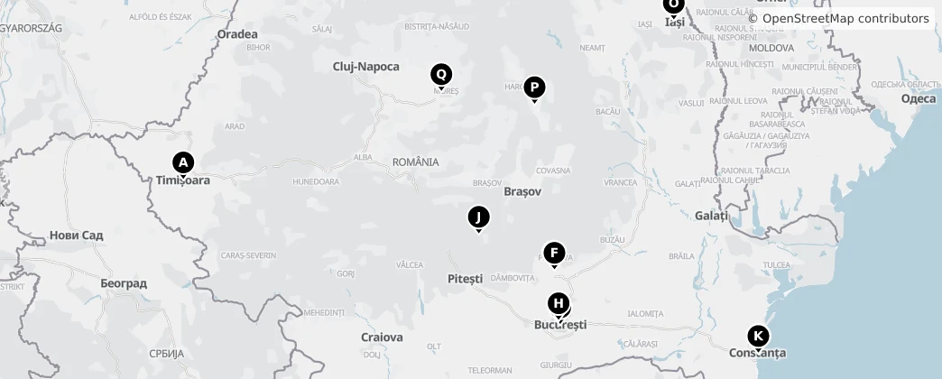 Map of Roumanie