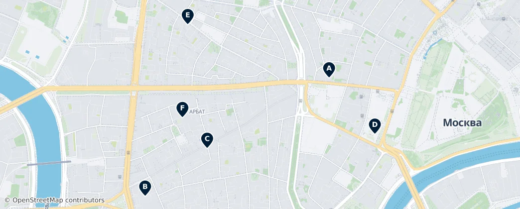 Map of Arbat