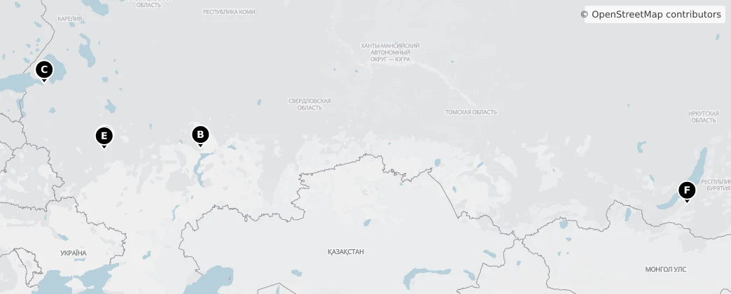 Map of Russie
