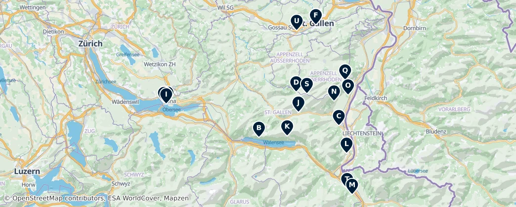 Map of Saint-Gall
