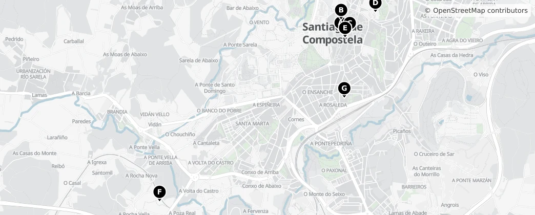 Map of Saint-Jacques-de-Compostelle