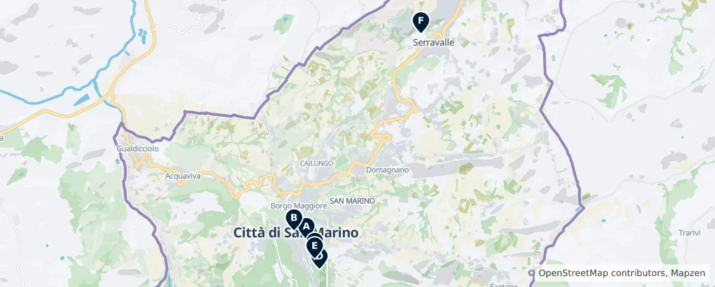 Map of Saint-Marin